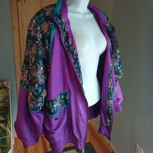 Vintage Silk Purple/Multi Jacket